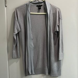 August Silk Gray Cardigan
